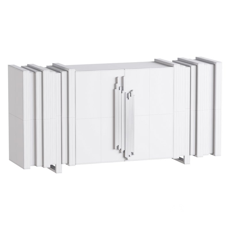 Luxury Sideboard Black Rectangular Image 9