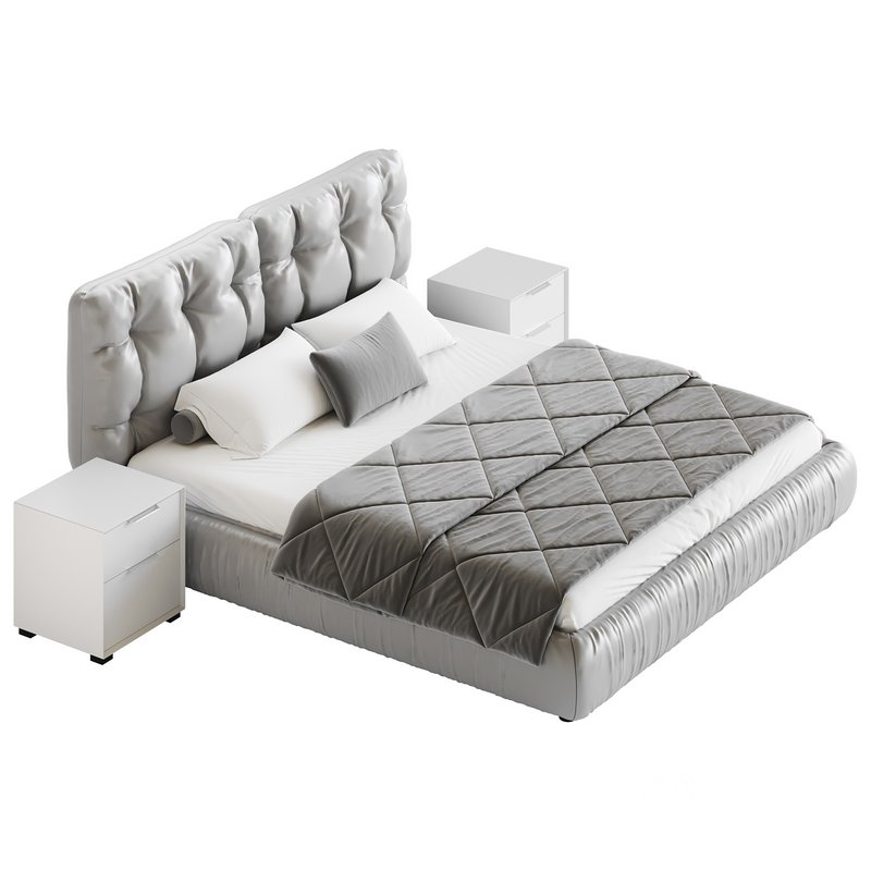 Modern Bed Frame Foam Standard Bed Image 11