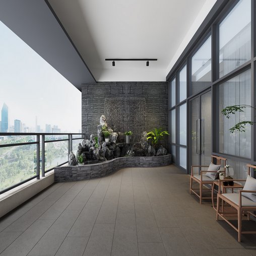Modern balcony