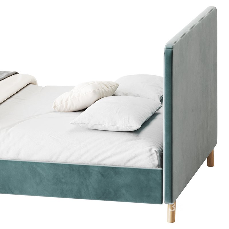 Emmerson Upholstered Low Rise Bed Frame Image 12