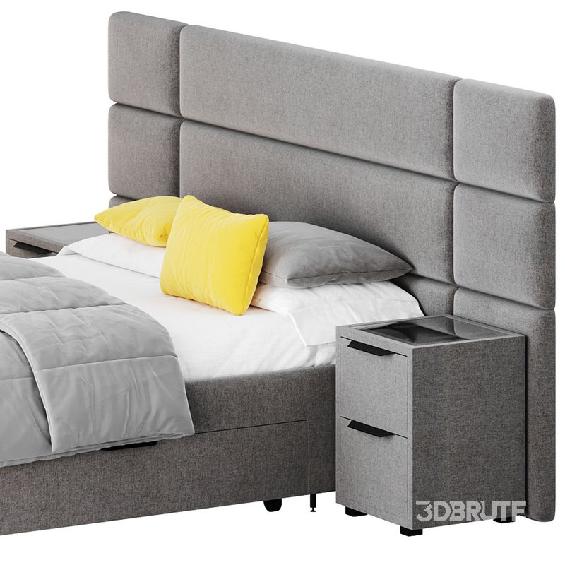 Hart Upholstered Bed Frame Image 12