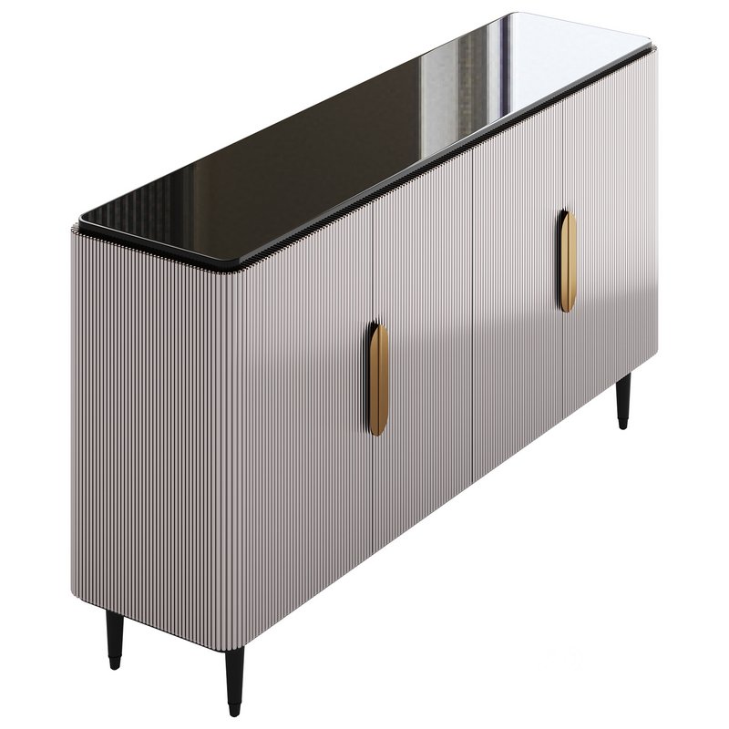 Modern Sideboard Buffet Black Kitchen Image 10