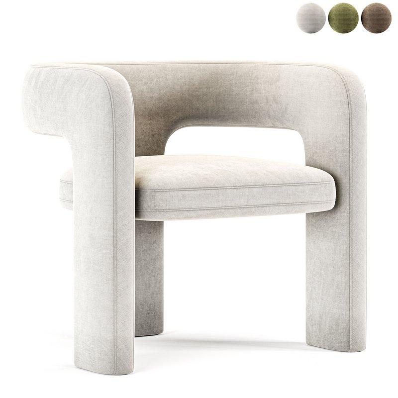 Paloma Boucle Armchair Snow By Castlery Image 1