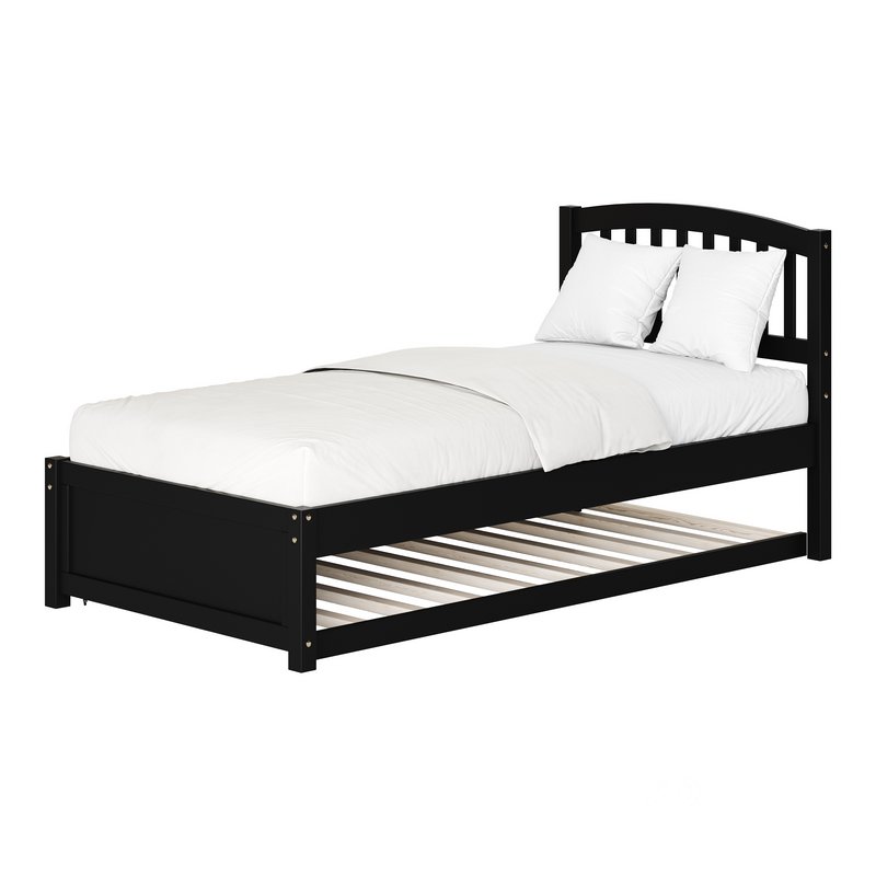 Twin Size Platform Bed Wood Bed Image 11