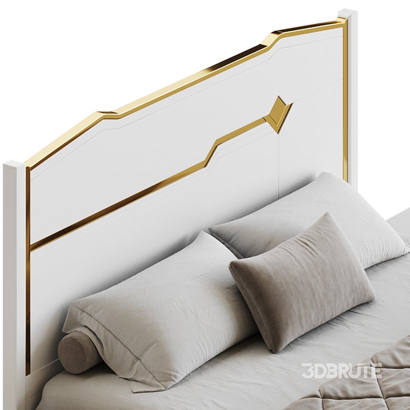 Modern White Bed I Image 11