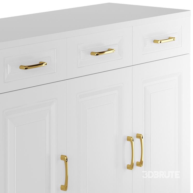 Modern Wood Sideboard Credenza 3 Image 11