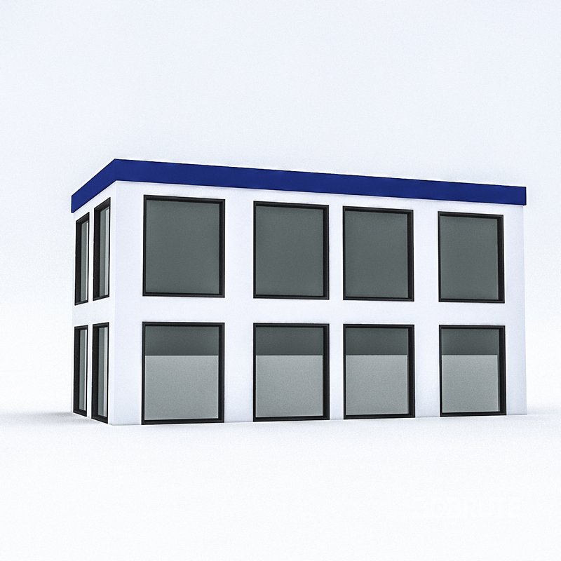 Cartoon Boildings Pack 3D model Image 11