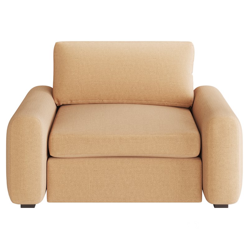 SERRAT WHITE PERFORMANCE FABRIC CHAIR AND A HALF Image 10