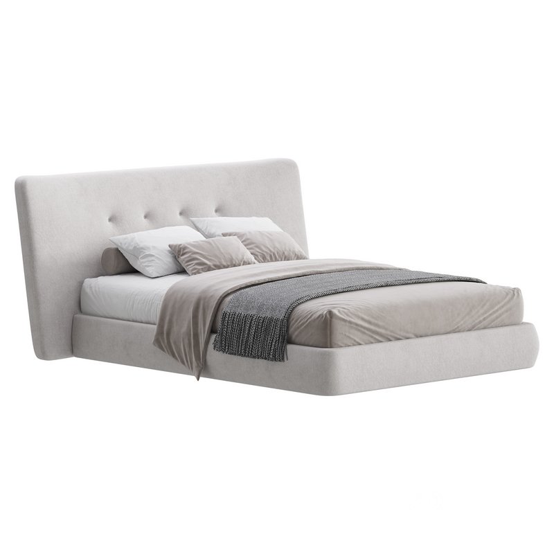 Hendricks Gray Fabric bed Image 10