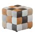 Pouf Trendy brown patchwork - Thumbnail 1