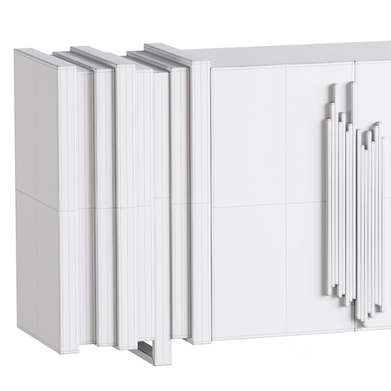 Luxury Sideboard Black Rectangular Image 12