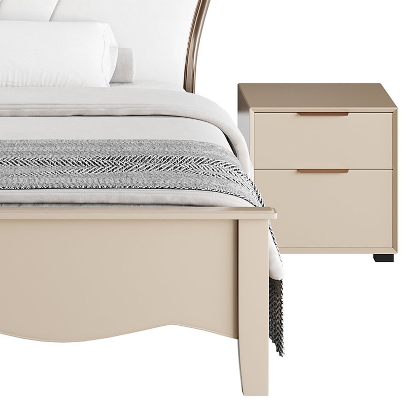 Faux Leather Upholstered Headboard Bed Image 12