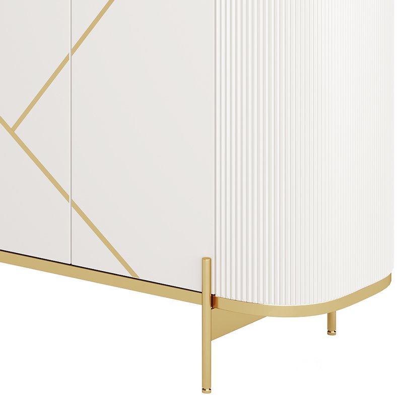 Sideboard Buffet Faux Marble Image 12