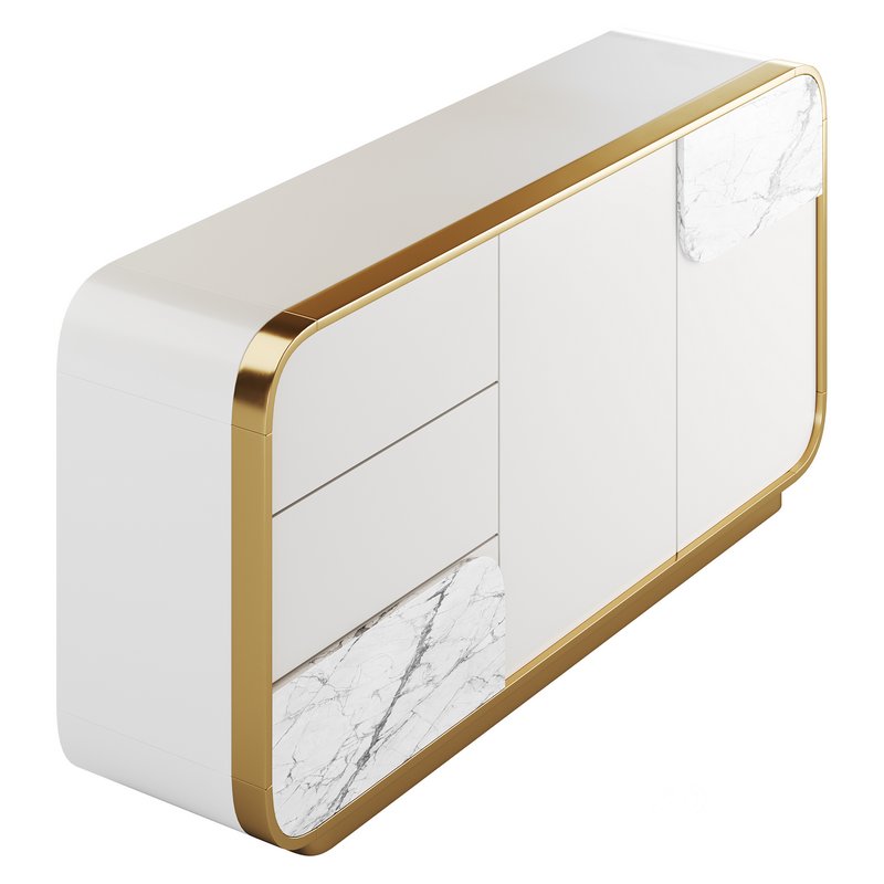 Modern Off White Sideboard Image 11