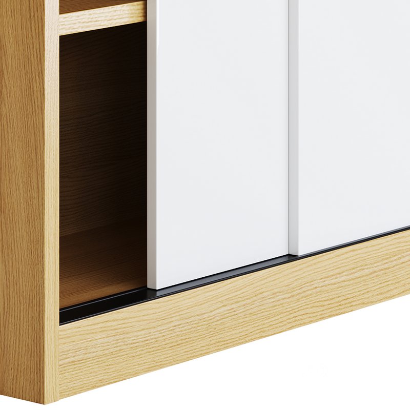 Living Room Contemporary Manufactured Wood Sideboard with Doors Image 11