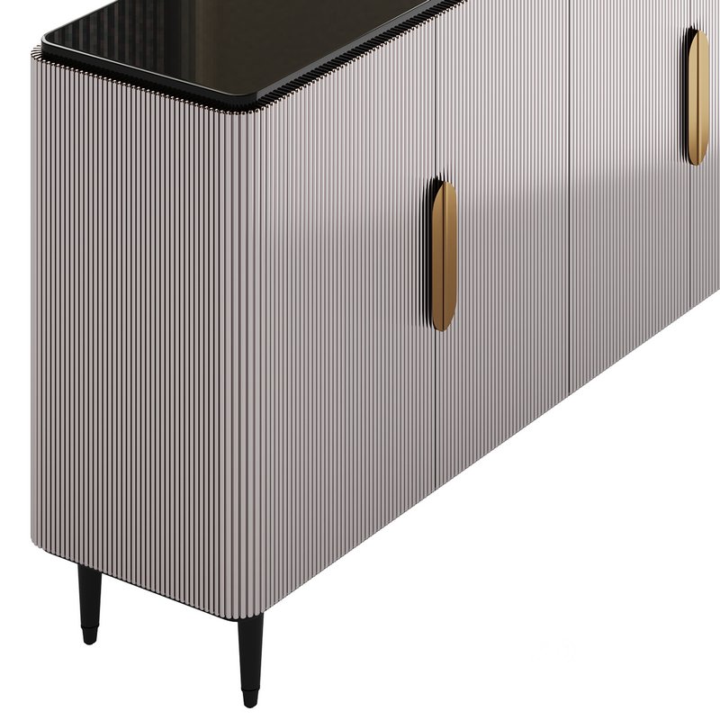 Modern Sideboard Buffet Black Kitchen Image 12