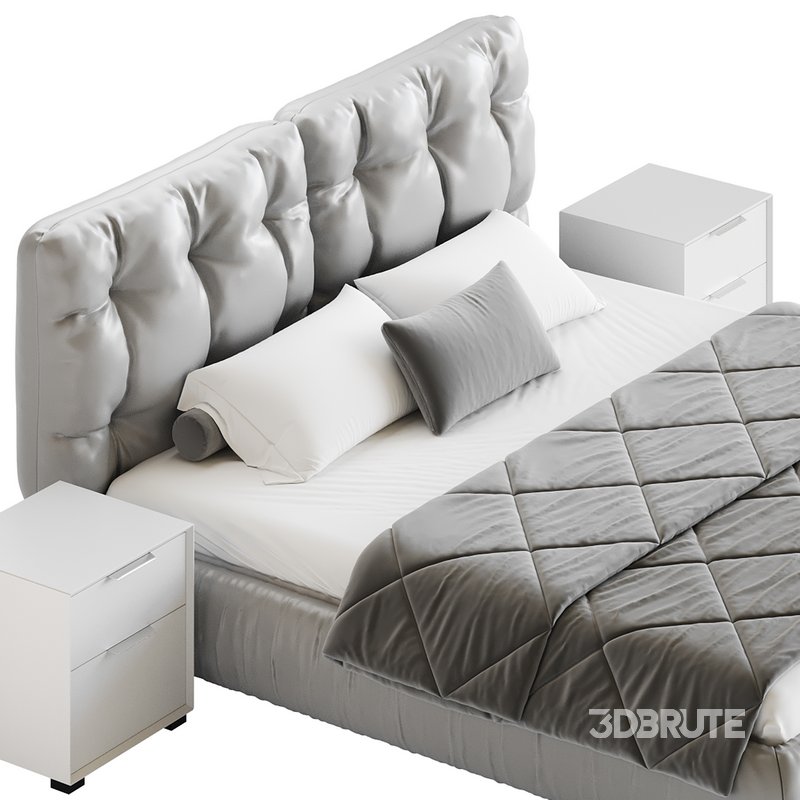 Modern Bed Frame Foam Standard Bed Image 13