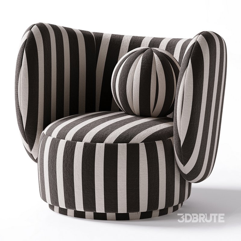 Rico Lounge Chair with Swivel Base Image 1