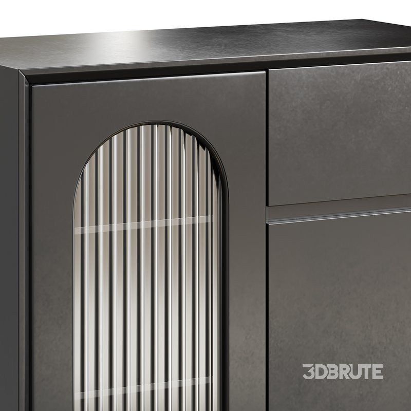 Wood Glam Sideboard Credenza 1 Image 12