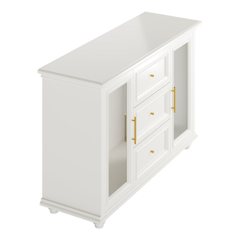 Sleek White Modern Sideboard Credenza Image 12