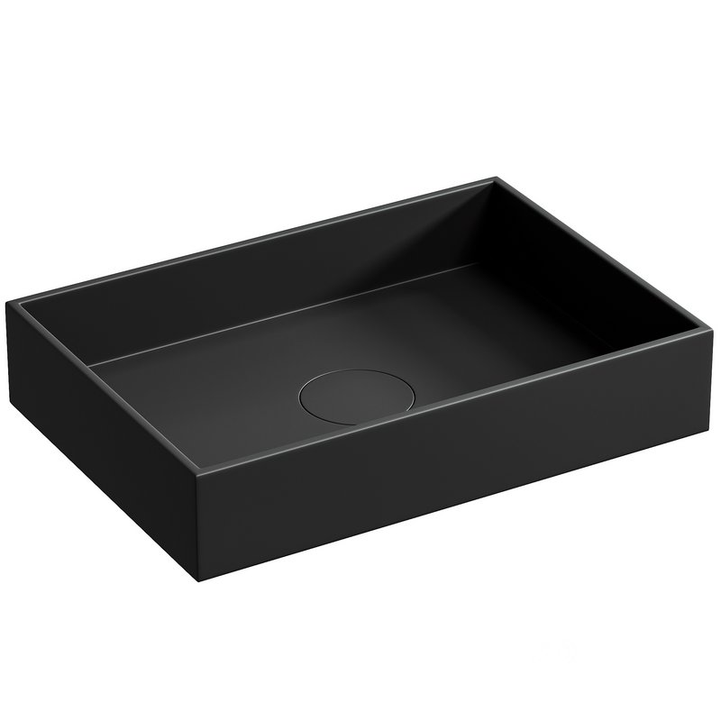 Countertop washbasin TWA112 made of mineral casting – width and color to choose from Image 2
