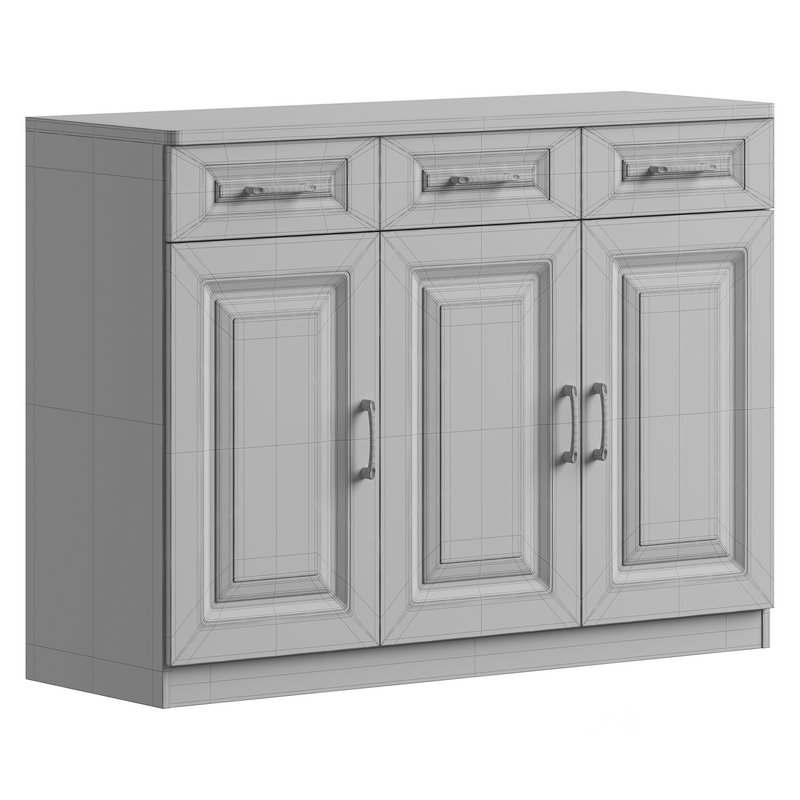 Modern Wood Sideboard Credenza 3 Image 13