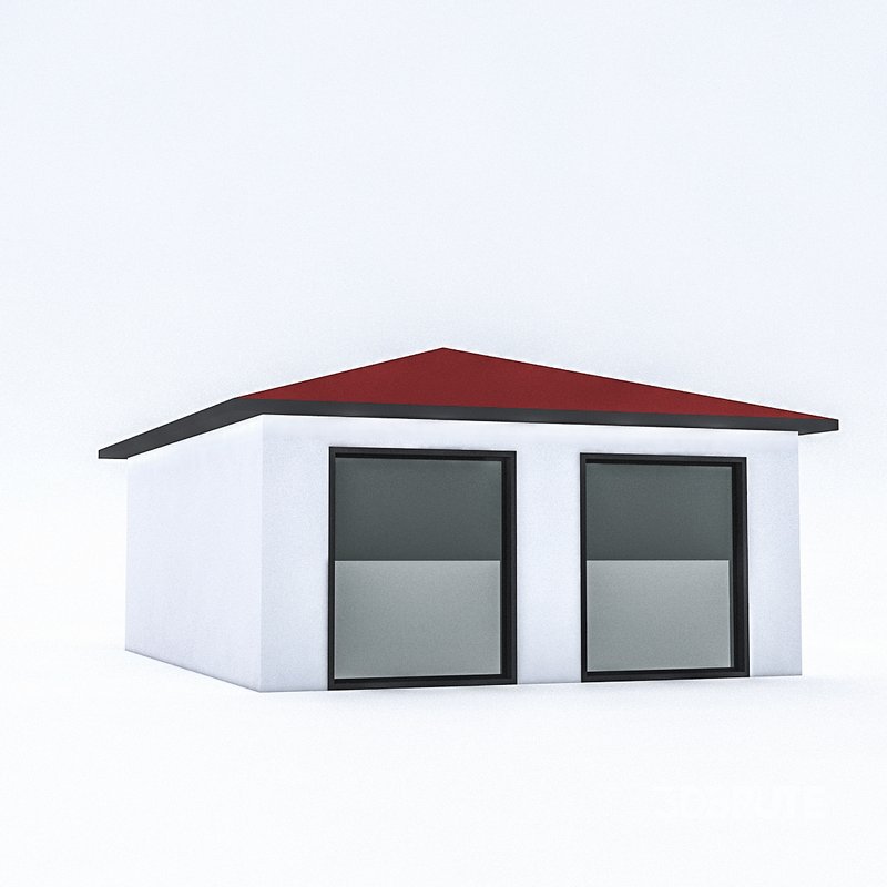 Cartoon Boildings Pack 3D model Image 13