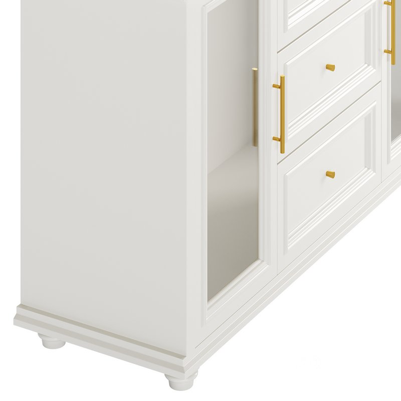 Sleek White Modern Sideboard Credenza Image 13