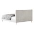 Wooden Non-Adjustable White Upholstered Modern Bed - Thumbnail 12