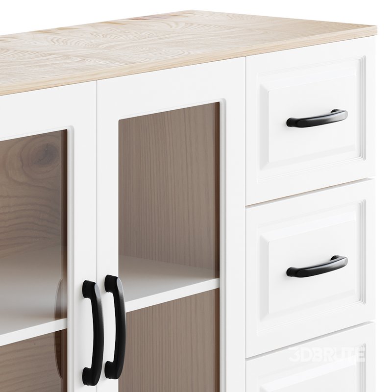 Modern Wood Buffet Cabinet 2 Image 13