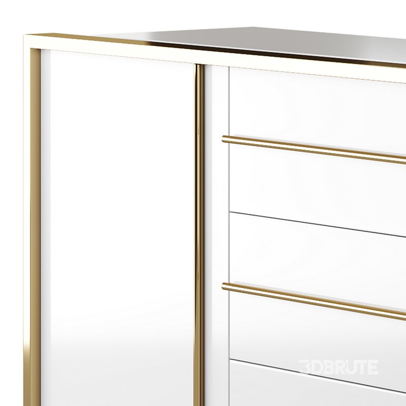 Glossy White Buffet Image 12