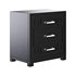 SAFAVIEH Raina Three Drawer Greek Key Night Stand Black - Thumbnail 1