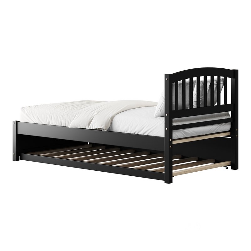 Twin Size Platform Bed Wood Bed Image 13
