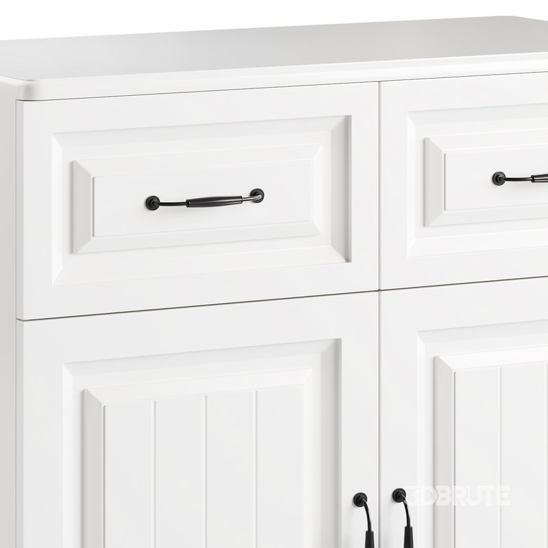 White Wooden Buffets Image 13