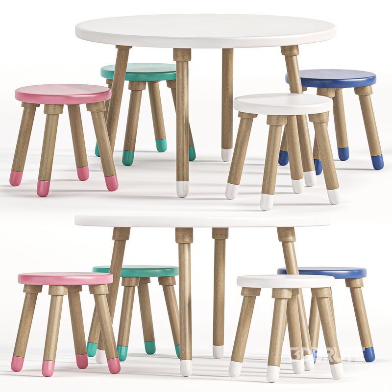 Cocuk Masasi Silla Y Infantiles, children’s desk chair by Ecmarvellous Image 1