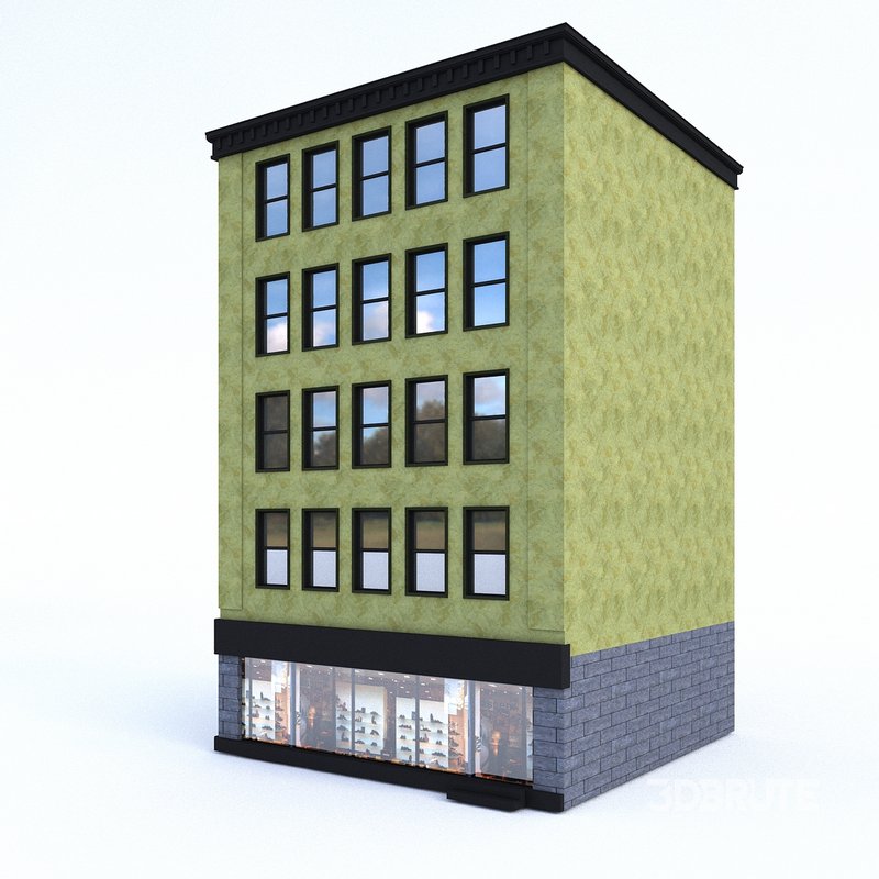 3D Buildings City Set model Image 14