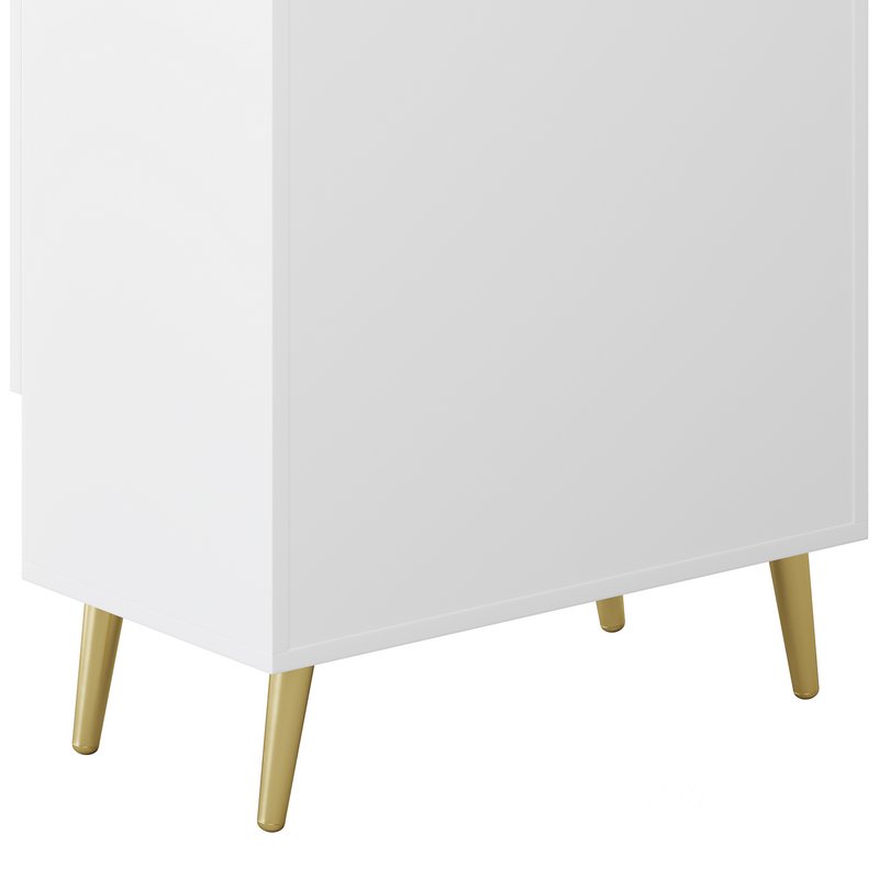 Yellar Nordic Entryway White Shoe Storagel Image 14