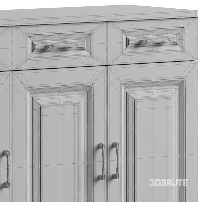 Modern Wood Sideboard Credenza 3 Image 15