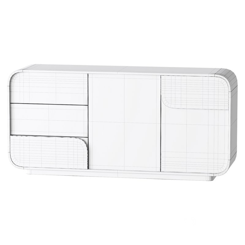 Modern Off White Sideboard Image 13