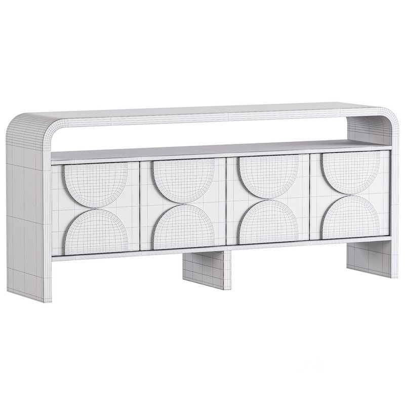 Wood Sideboard Buffet Japandi Image 14