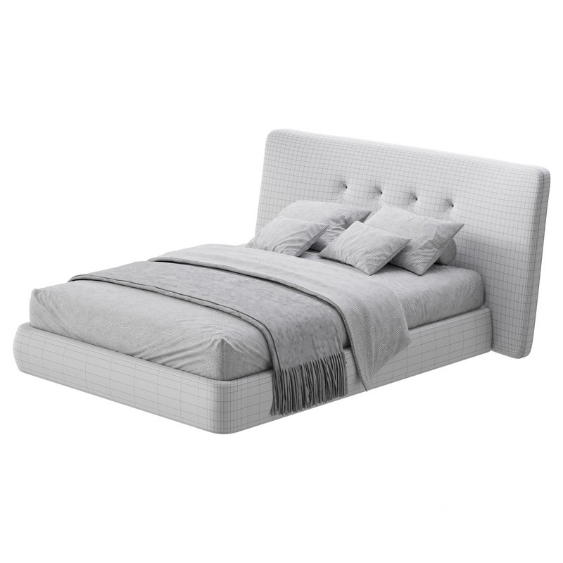 Hendricks Gray Fabric bed Image 14