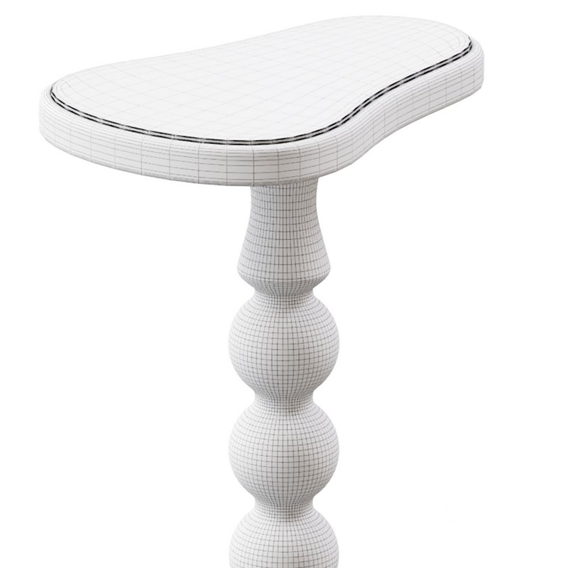 Retro Solid Wood Side Table Image 14