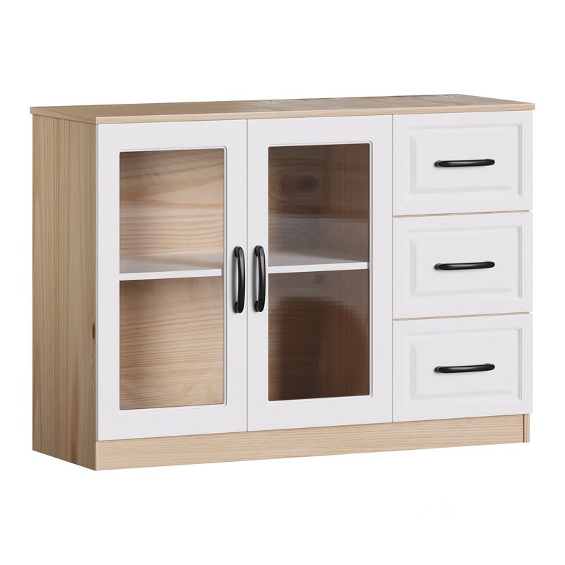 Modern Wood Buffet Cabinet 2 Image 1