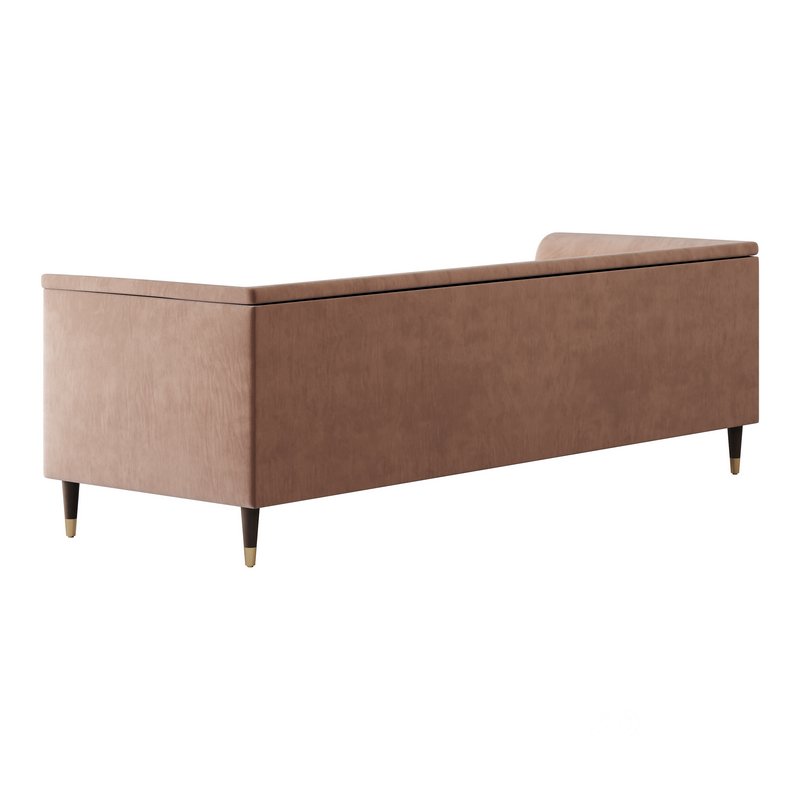 TUFTED CREAM WHITE VELVET SOFA Image 13