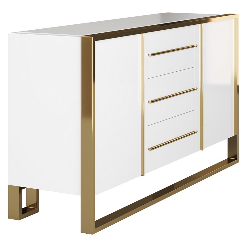 Glossy White Buffet Image 15