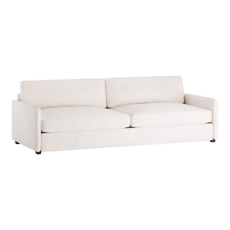 WHITE PERFORMANCE FABRIC SOFA Image 13