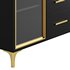Modern Glass Door Wood Sideboard 3 - Thumbnail 14
