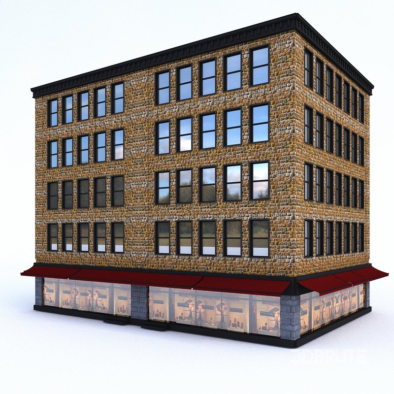 3D Buildings City Set model Image 16