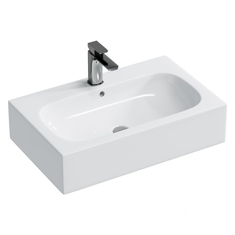 Wall-hung washbasin BS6051 – high-gloss white Bernstain Image 1
