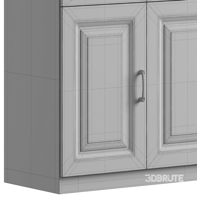 Modern Wood Sideboard Credenza 3 Image 14